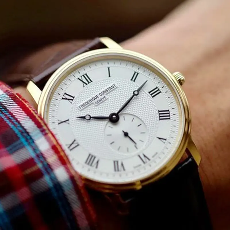 Frederique Constant Slim Line Swiss Quartz Men's Watch- FC-235M4S5